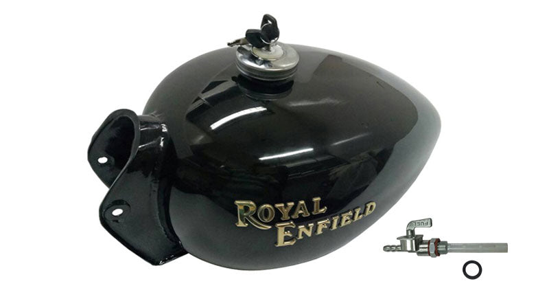 New Royal Enfield Gas Fuel Tank NOS Black 801307