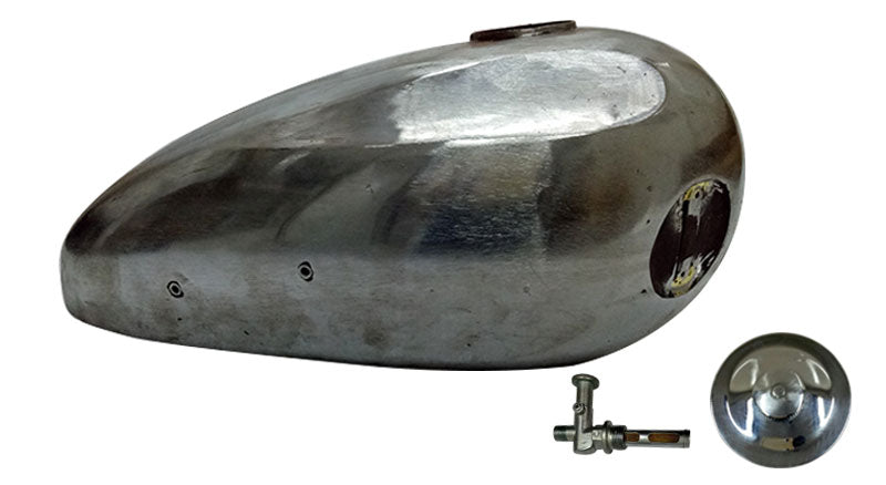 New Ariel Red Hunter 350cc & 500cc Raw Steel Fuel Petrol Tank + Cap + Tap