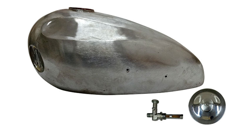 New Ariel Red Hunter 350cc & 500cc Raw Steel Fuel Petrol Tank + Cap + Tap