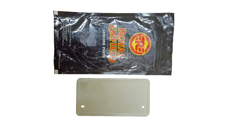 New Royal Enfield GT Continental 535 Rear Number Plate Milky White