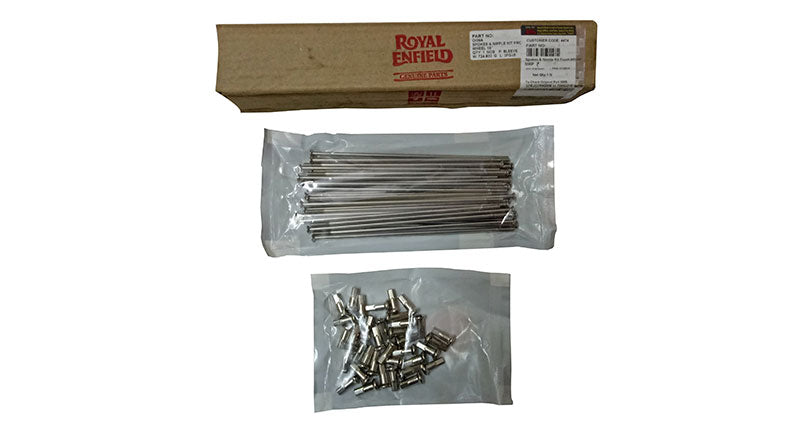Royal Enfield GT Continental Front Wheel Spokes & Nipple Kit 19”