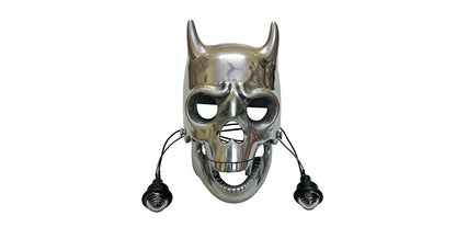 New Chopper Bobberr Skull Headlight With Light in Eyes Norton Triumph BSA