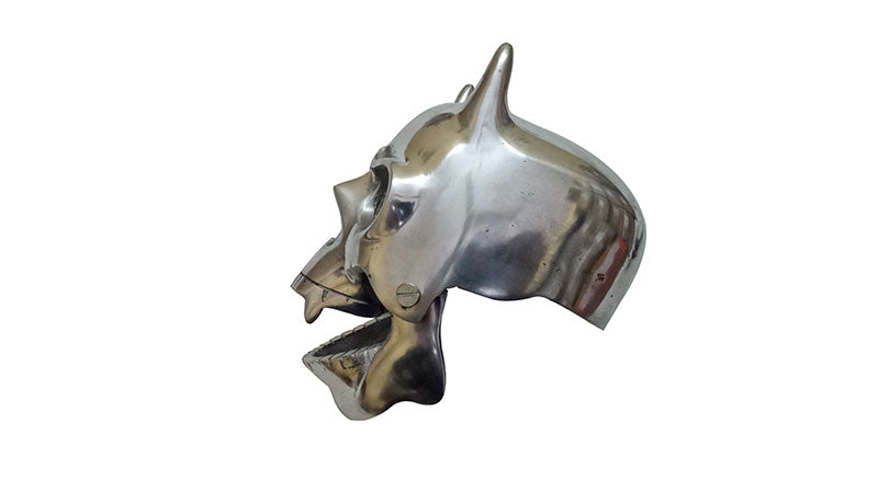 New Chopper Bobberr Skull Headlight With Light in Eyes Norton Triumph BSA