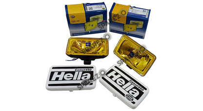 Hella Comet 450 Yellow 12v H3 Driving Spotlight Fog Lamp For Jeep, Suv