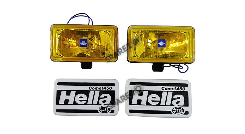 Hella Comet 450 Yellow 12v H3 Driving Spotlight Fog Lamp For Jeep, Suv