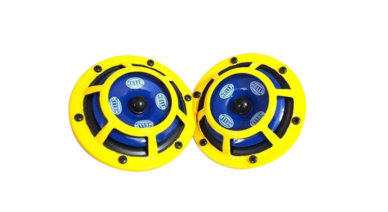 New Hella Twin Supertone Horn Kit 003399801 Real Hella Yellow Horns