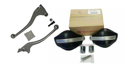Royal Enfield Himalayan Hand Guard Kit and Clutch & Brake Lever Silver
