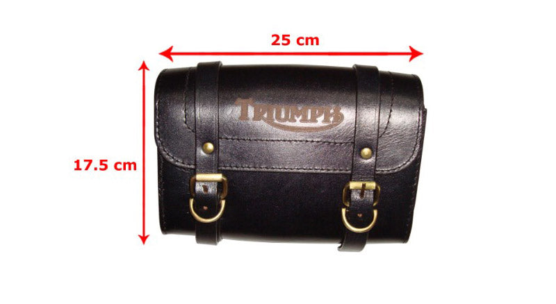 Genuine Leather Black Tool Bag For Triumph