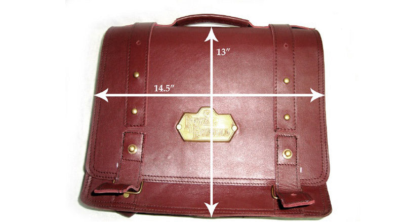 Royal Enfield Pair of Brown Genuine Leather Saddle Bags