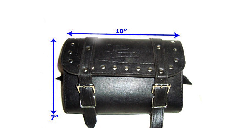 New Royal Enfield Leather Tool Roll Bag Studs