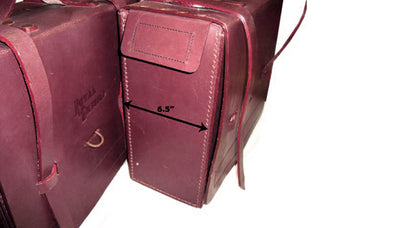 New Royal Enfield Pair Of Brown Leather Traveler Bag