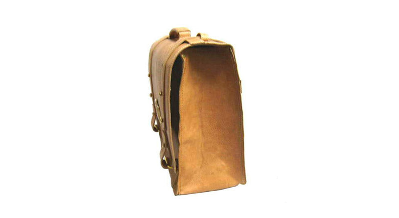 New Royal Enfield Pair Of Camel Coloured Leather Saddlebags