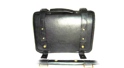 Royal Enfield Set Of Saddle Bag Black Genuine Leather