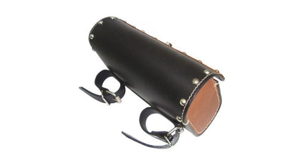 Handcrafted Black & Brown Leather Universal Tool Bag/Tool Roll