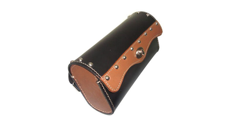 Handcrafted Black & Brown Leather Universal Tool Bag/Tool Roll