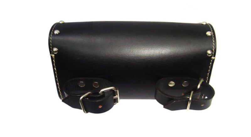 Handcrafted Black & Brown Leather Universal Tool Bag/Tool Roll