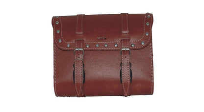 Royal Enfield Brown Color Saddle Bag With Fitting Strips