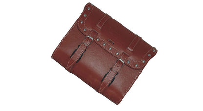 Royal Enfield Brown Color Saddle Bag With Fitting Strips