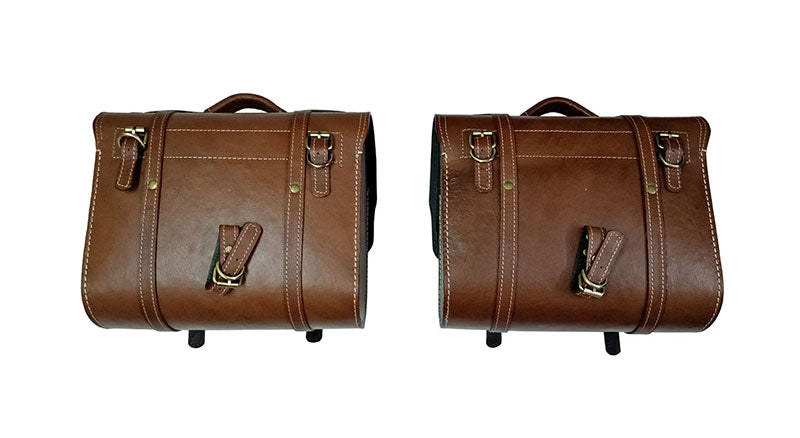 Royal Enfield 350cc 500cc Standard Bike Saddle Bag Pair