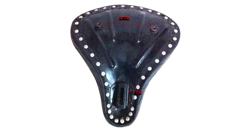 Harley Sportster Steel Based Black Leather Finish Seat Custom Bobber Chopper