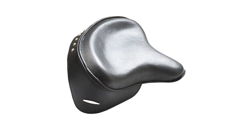 New 16" Harley Chopper Classic Police Seat Skirted Black With Springs