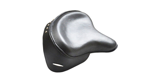 New 16" Harley Chopper Classic Police Seat Skirted Black With Springs