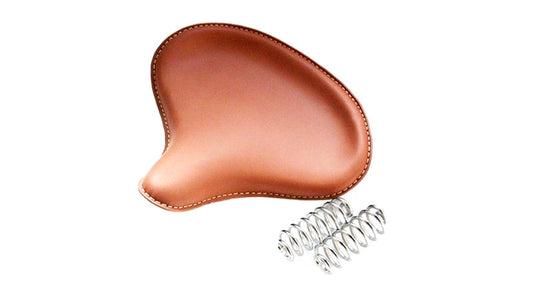 New Royal Enfield Front American Type Seat Brown Colour + Chrome Springs