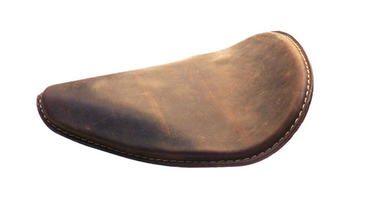 Custom Bobber Chopper Harley Sportster Steel Leather Based Seat Brown