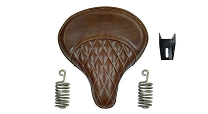 Royal Enfield 350cc & 500cc Classic Leather Brown Color Seat With Spring