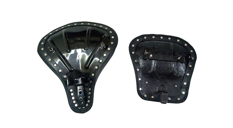 Royal Enfield 350cc 500cc Classic Bike Front and Rear Seats With Saddle Bags