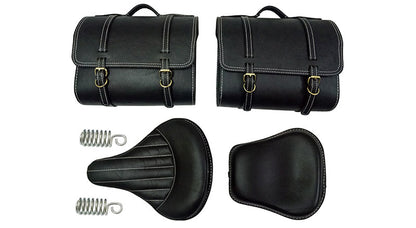 Royal Enfield 350cc 500cc Classic Front and Rear Seats With Saddle Bags