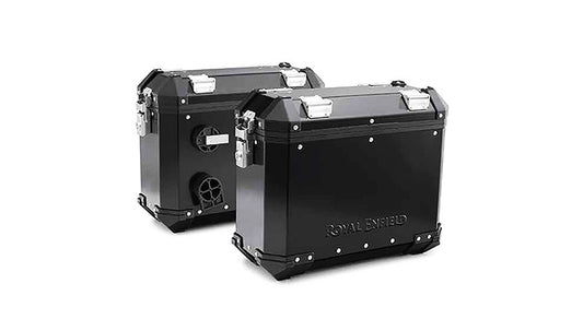 Genuine Royal Enfield Himalayan Aluminium Panniers Black