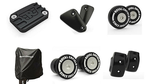 Genuine Royal Enfield Interceptor 650 Accessory Products Combo Pack 6 Items