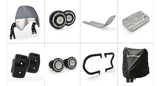 Genuine Royal Enfield Interceptor 650 Accessories Accessory Combo Pack 8 Pcs