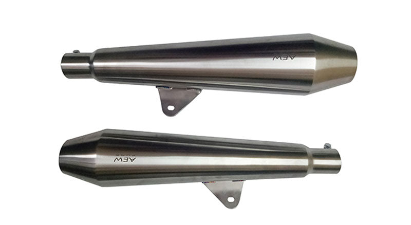 Royal Enfield GT Continental 650cc Exhaust Muffler Silencer Stainless Steel