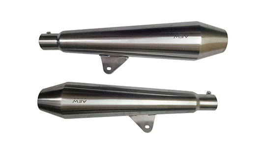 Royal Enfield Interceptor 650cc Exhaust Muffler Silencer Stainless Steel