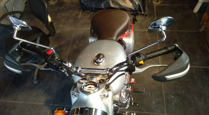 Royal Enfield Himalayan Hand Guard Kit and Clutch & Brake Lever Silver