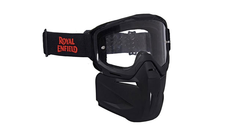 Genuine Royal Enfield Remx Goggles With Detachable Mask Black