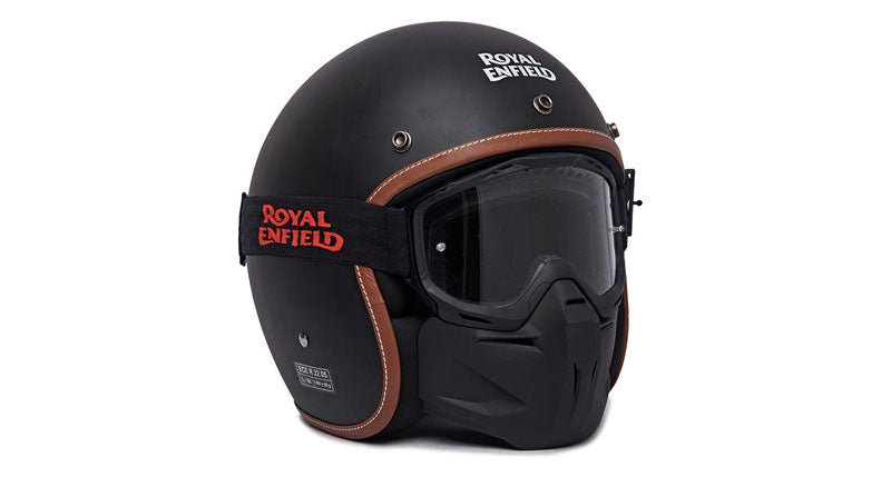 Genuine Royal Enfield Remx Goggles With Detachable Mask Black