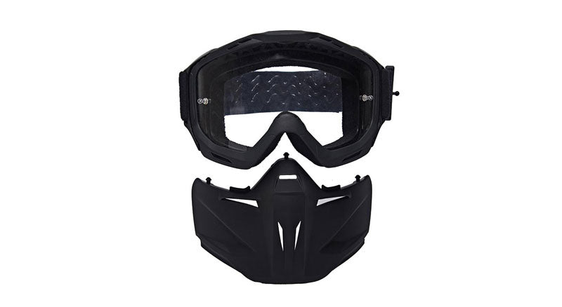 Genuine Royal Enfield Remx Goggles With Detachable Mask Black