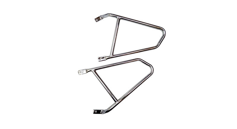 Royal Enfield GT Continental 650 Mounting Rails With Leather Pannier Pair Bags