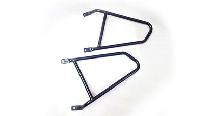 Royal Enfield GT Continental 650 Mounting Rails With Leather Pannier Bags Brown