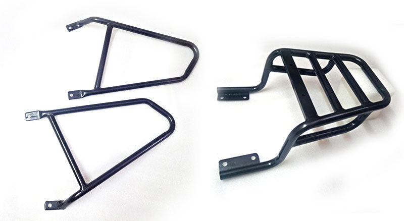 Royal Enfield Interceptor 650cc Pannier Mounting with Luggage Rack Carrier Black