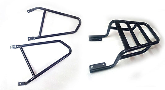 Royal Enfield Interceptor 650cc Pannier Mounting with Luggage Rack Carrier Black