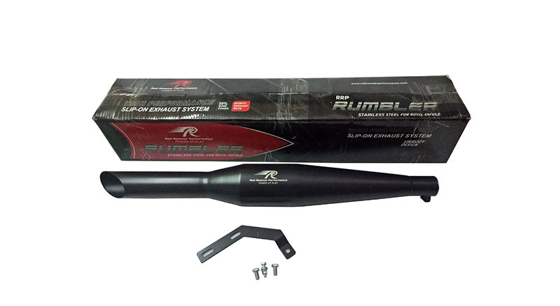 Royal Enfield Classic 500cc Red Rooster SS Exhaust Silencer Black & DB Killer