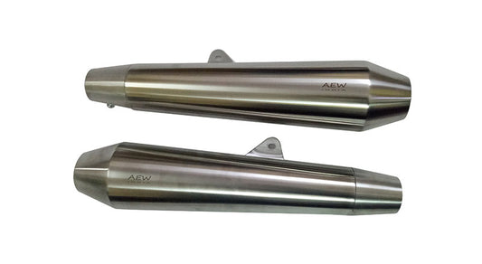 Royal Enfield GT Continental 650cc S S AEW Exhaust Silencer Pair TE 102