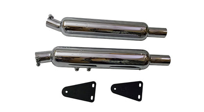 Royal Enfield Interceptor 650cc AEW Exhaust Silencer Pair