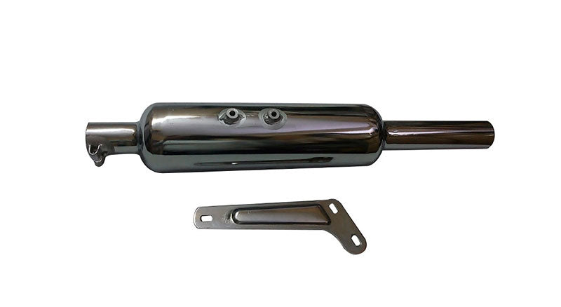 Royal Enfield Chrome 350cc Bullet Mini Punjab Exhaust Silencer