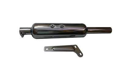 Royal Enfield Chrome 350cc Bullet Mini Punjab Exhaust Silencer
