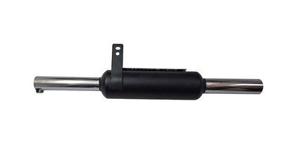 Royal Enfield Classic 350cc 500cc Black & Chrome Exhaust Silencer